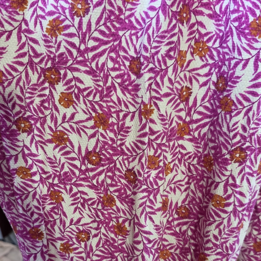 Anthropologie Pink Floral Boho Smocked Jogger Pants Flowy Sz Small - Picture 7 of 9